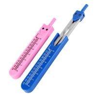 2 Pcs EKG Caliper ECG Calipers Measuring Tool with Ruler Electrocardiogram Drafting Divider for Nursing (Blue and Pink)