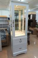 FURNITURE WORLD ตู้โชว์ดาวไลท์ HAVANA 60 Cm // MODEL : GX-994 ดีไซน์สวยหรู สไตล์วินเทจ 1 บานเปิด 2 ลิ้นชัก สินค้ายอดนิยม แข็งแรงทนทาน ขนาด 60x45x195 Cm