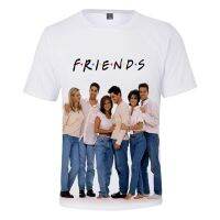 2023 NewFriends เสื้อยืดผู้ชายผู้หญิง3D คอกลมแขนสั้นลำลองฤดูร้อน2023