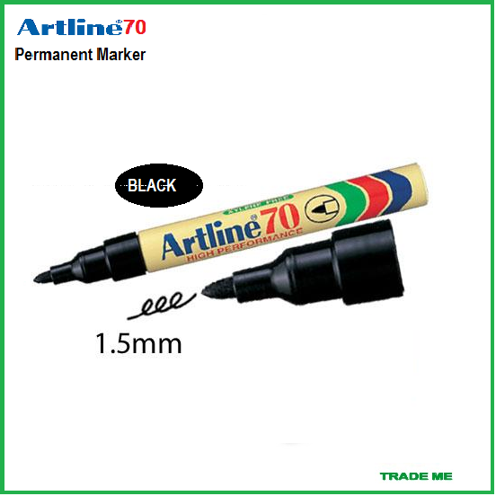 Permanent Marking pen Artline 70 Black sold per piece Lazada PH