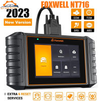 เครื่องสแกน OBD2 NT716 FOXWELL เครื่องยนต์หลายระบบ ABS SRS ส่งสัญญาณ ABS TPMS SAS 6รีเซ็ตเครื่องมือวินิจฉัยรถ OBD 2