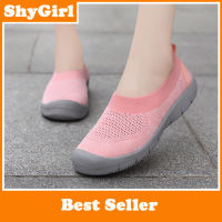 Shygirl รองเท้าถุงเท้าแสงสไตล์เกาหลีรองเท้าผู้หญิงรองเท้าสบายๆ (35-42)