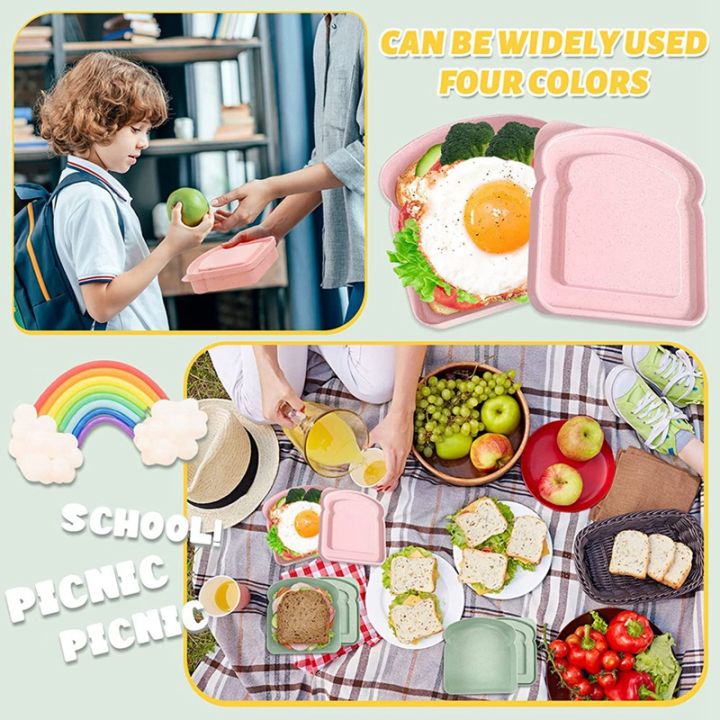 4pcs-sandwich-containers-for-lunch-boxes-reusable-sandwich-box-container-for-kids