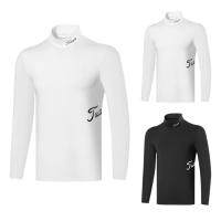 Mizuno UTAA Callaway1 Scotty Cameron1 J.LINDEBERG Le Coq Honma Malbon✻✶♨  Golf ice silk round neck mens self-cultivation sports long-sleeved top bottoming shirt sunscreen and UV protection