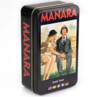 กล่องเหล็ก10X6.3Cm Black Edge Tarot Manara Tarot Card Game