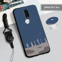 สำหรับ OPPO R17 Pro/reno/reno 10X ซูม/reno 2 /Realme C11 2020ซิลิคอนนุ่มครอบคลุมกรณีที่มีแหวนและเชือก