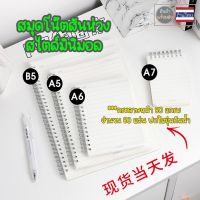 สมุดโน๊ด สมุดปกใสขุ่น สมุดปกขุ่น สมุดโน๊ตสันห่วง minimal (ขนาด A4,A5,A6,B5) บรรจุซองใส notebook coin book neneshop.bkk PN015