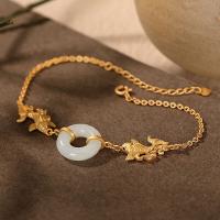 【YF】▧✟  Hetian Year Sterling Gold Plated Buckle Womens Ornament