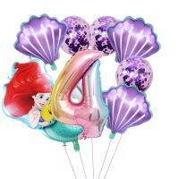 （koko party supplies） CartoonArielFoil บอลลูน32-inchHelium Globos ตกแต่งงานเลี้ยงวันเกิดเด็ก39; SBaby Shower