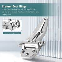 Brushed Satin Nickel Cooler Freezer 90 Degree Door Hinges Silver Tone