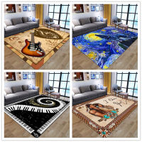 Music guitar colorful cars living room bedroom play area rugs for kids room modern door mat sofa bedside home decor floor rug