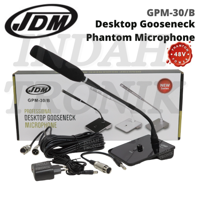 JDM GPM30B Desktop Gooseneck Table Goose Neck Microphone Conference