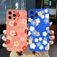 เคสสำหรับ Samsung Galaxy A04E A14 A24 A34 A54 A33 A53 A73 5กรัม A32 A52S A72 A31 A51 A71 A11 A50ดอกไม้สำหรับผู้หญิงเคสป้องกันแบบเต็มแผ่น