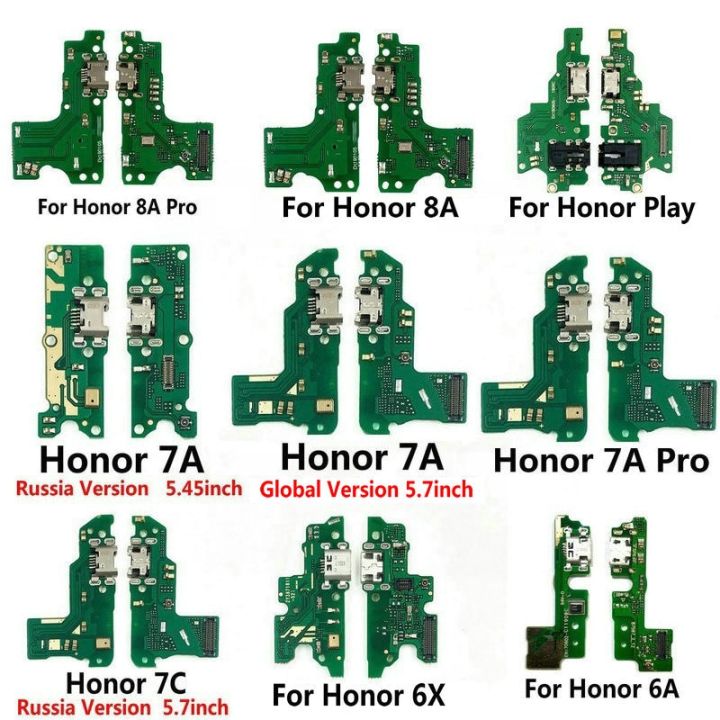 ชาร์จพอร์ตชิ้นส่วนบอร์ดเชื่อมต่อสายเคเบิลยืดหยุ่นกับไมค์ไมโครโฟนสำหรับ-huawei-honor-play-8a-9a-7a-7c-7x7s-6a-6c-6x-5c-pro