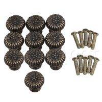 สีบรอนซ์10X ลิ้นชักวินเทจกล่องไวน์แดงที่จับแบบดึงและสกรู20X18mm