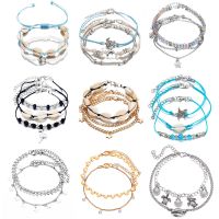 【CW】﹍⊕□  2019 Anklet Set Starfish Sea Star Anklets Leg Barefoot Foot Beach Jewelry Best