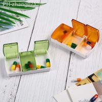 Portable 3 Compartment Mini Pill Cases Home Travel Carry-On Storage Dispensing Box Of Tablets Empty Rack Container Box Pill Box