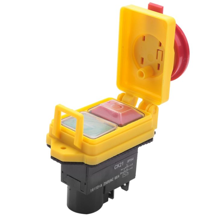 250v-16a-ip54-start-stop-switch-no-volt-release-switch-with-emergency-stop-push-button-electromagnetic-on-off-switch