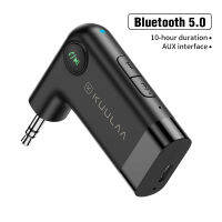 KUULAA Bluetooth-compatible Transmitter Bluetooth-compatible 5.0 Adapter With 3.5mm Audio Jack Wireless Music Handsfree Car AUX
