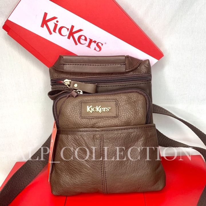 Kickers Sling Bag Pouch Bag Original Genuine Leather C87831 S