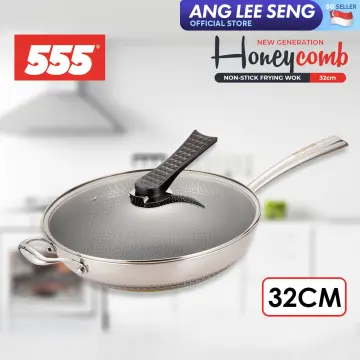 304 Stainless Steel Wok Uncoated Two-sided Five-layer Steel Wok