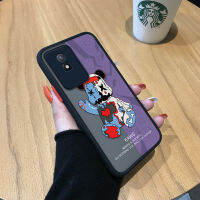 GGK เคสสำหรับ Vivo Y02A Y02T การ์ตูนหมีหลากสี XX หมี KAS กรอบเคสนิ่มใส่โทรศัพท์มีน้ำค้างแข็งโปร่งใสแข็งกันกระแทกคลุมทั้งหมดป้องกันกล้อง