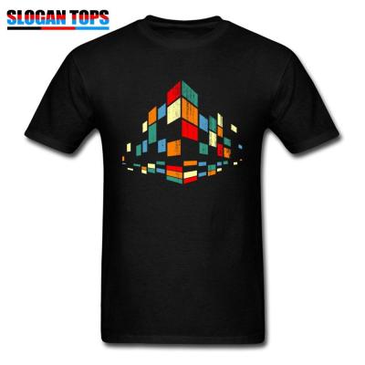 High Street Men Tshirt Tees Crew Neck Cotton Mens Tshirts City Abstract Europe T Shirts Geometric