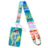 Japanese Anime Detective Conan Lanyard for Key Neck Strap lanyards id badge holder Keychain Key Holder Hang Rope Accessories