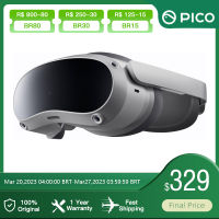 100 Original Pico 4 VR ชุดหูฟัง8G + 128GB All-In-One ชุดหูฟังเสมือนจริง3D VR แว่นตาสำหรับโลหะและสตรีมเกม