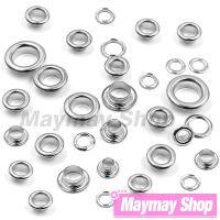 50Pcs Silver Color Hole Metal Eyelets Grommets with Washer For Accessories Diy Leathercraft Clothes Shoes Cap Belt Bag Tags  Pliers