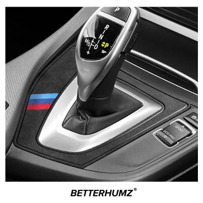 Alcantara สำหรับ BMW 1 Series F20 F21 M ลูกบิดหัวเกียร์รถยนต์ประสิทธิภาพสูงสติกเกอร์ชิ้นส่วนตกแต่งส่วนครอบแผงอุปกรณ์ตกแต่งรถยนต์ปรับแต่งภายใน