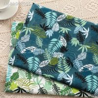 ✐☍ Green Leaf DIY handmade sewing craft patchwork quilting home decor tissus baby dress cloth tecido tilda 100 Twill Cotton Fabric