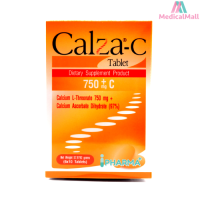 หมดอายุ 26/4/24 CalZa C Tablet แคลซ่า ซี แคลเซียม แอล- ทรีโอเนต 750 mg. + ซี ชนิดเม็ด 60 เม็ด [Medical Mall]