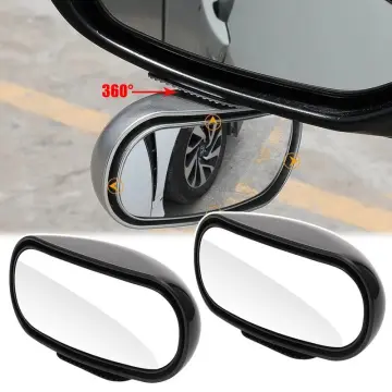 RUNDONG Car Mirror Blind Spot Mirror Wide Angle Round Convex 360 Degre