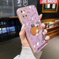 JIUMOO เคส M60s ปลอกสำหรับ Samsung Galaxy Note 10 Lite ลายการ์ตูนน่ารักดินสอสีชินจันด้านข้างเคสมือถือขอบสี่เหลี่ยมกันกระแทกฝาปิดเลนส์เต็มรูปแบบเคสซิลิโคนนิ่ม