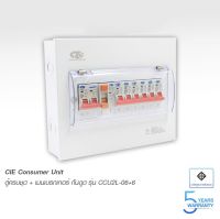 ตู้คอนซูเมอร์ Consumer Unit ตู้ครบชุด 6 ช่อง กันดูด+มีลูกเซอร์กิตเบรกเกอร์ แบรนด์ CCS รุ่น CCU2L-06+6 (รับประกัน 5 ปี)