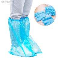 ☬卍❈ 20Pcs Durable Waterproof Thick Plastic Disposable Rain Shoe Covers High-Top Boot