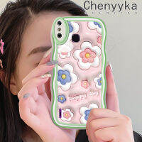 เคส Chenyyka สำหรับ Infinix Smart 4เคส X653 4C อัจฉริยะแฟชั่น3D สวยงามลวดลายดอกไม้เคสมือถือกันกระแทกแบบใสนิ่มเคสโปร่งใสลายกล้องถ่ายรูปซิลิกาเจลกันกระแทก