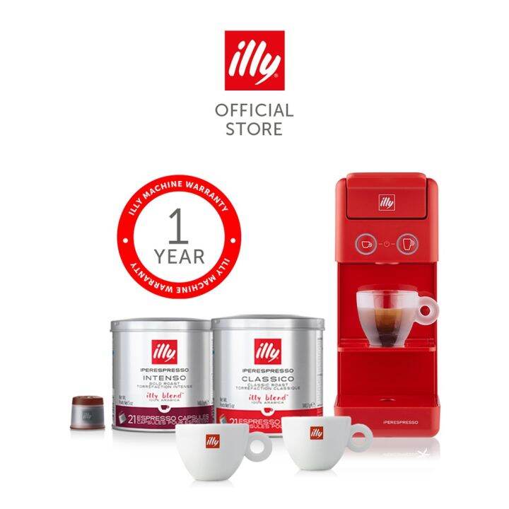 Coffee Machine (Starter pack) illy Y3.3 iperEspresso Capsule Coffee
