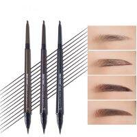 2020 New Double-Headed Eyebrow Pencil Ultra-fine Carving Eyebrow Pencil Waterproof Eye Cosmestics