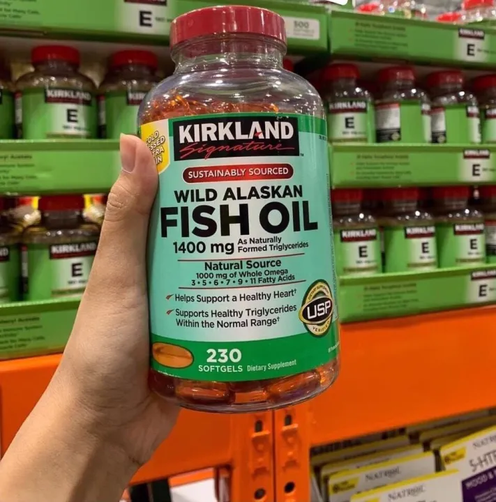 Dầu cá biển từ Alaska Kirkland Signature™ Wild Alaskan Fish Oil 1400mg