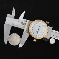 150mm Caliper with Watch Digital Vernier Caliper Stainless Steel Dial Caliper Micrometer Gauge 0.02mm Shockproof Tool