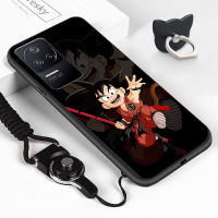 เคสโทรศัพท์เคสสำหรับ Xiaomi Poco F4 Poco F4 GT Xiaomi Play (แหวนใส่นิ้ว + สายคล้อง) Dragon ซุนโกคู Goku เคสโทรศัพท์ป้องกัน TPU ซิลิโคนนิ่มกันกระแทกเคสโทรศัพท์