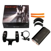 WEST BIKING MAX 2000LM Bike Light 2 XML-T6 LED Headlight Built-in 6000mAh Rechargeable Battery + 2 Handlebar Mount Bicycle Light