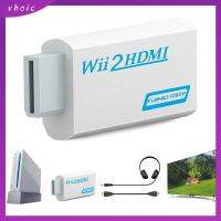 VHOIC จอแสดงผลของจอภาพ เสียง3.5มม. พีซีเอชดีทีวี ตัวแปลงที่รองรับ Wii เป็น HDMI สายเคเบิลเอาต์พุต Full HD ตัวแปลง Wii เป็น HDMI ที่ WII2HDMI