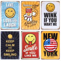 SMILE IF YOU LIKE ME Vintage Tin Signs Bar Pub Cafe Home Wall Decor Retro Metal Poster Retro Metal Plates Free Shipping ZSS7