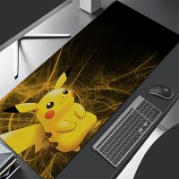 แผ่นรองเมาส์ขนาดใหญ่ความเร็ว Razer Pokemon Pikachu Goliathus แผ่นรองเมาส์ความเร็ว Pc สำหรับผู้เล่น E-Sports คอมพิวเตอร์แล็ปท็อปคีย์บอร์ดแผ่นรองปูโต๊ะแผ่นรองเมาส์