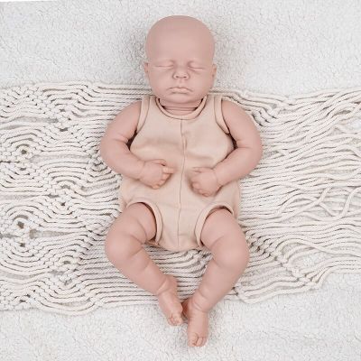 ชุดรีบอร์นของ ADFO ชุดไวนิลสำหรับทารกเกิดใหม่ขนาด20นิ้ว Loulou ชิ้นส่วนตุ๊กตาของเล่นยังไม่เสร็จถูกทาสีชุดตุ๊กตาไวนิลรีบอร์นเปล่า DIY