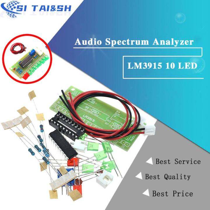 LM3915 10 LED Sound Audio Spectrum Analyzer Level Indicator Kit DIY
