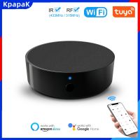 KpapaK Tuya รีโมทคอนโทรลอินฟาเรดและความถี่วิทยุ RF,WiFi IR สำหรับเครื่องปรับอากาศทีวี,สมาร์ทโฮมอินฟราเรดตัวควบคุมระยะไกลแบบสากล Goo/gle Home